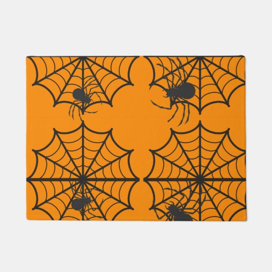 Gruseliges Spinnennetz Halloween Fußmatte (Vorderseite)