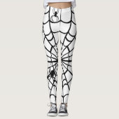 Gruseliges Spinnennetz Leggings (Vorderseite)