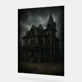 gruseliges Spuk Haus Acrylschild (Winkel)