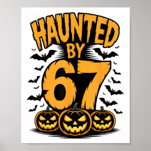 Gruseliges Spukhaus 67 Meme Six Seven 6-7 Lustig Poster