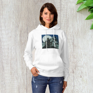 Gruseliges Spukhaus Fledermäuse Vollmond Hoodie