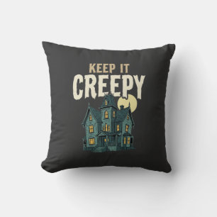 Gruseliges Spukhaus Halloween-Design_1 Kissen