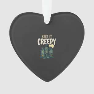 Gruseliges Spukhaus Halloween-Design_1 Ornament