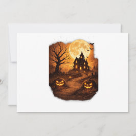 Gruseliges Spukhaus Halloween Einladung