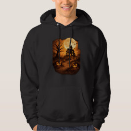 Gruseliges Spukhaus Halloween Hoodie