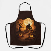 Gruseliges Spukhaus Halloween Schürze (Vorderseite)