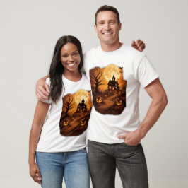Gruseliges Spukhaus Halloween T-Shirt