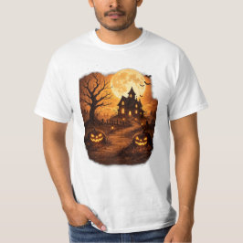 Gruseliges Spukhaus Halloween T-Shirt
