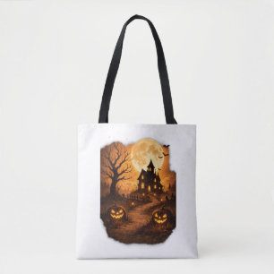 Gruseliges Spukhaus Halloween Tasche