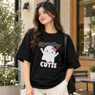 Gruseliges Süßes Gespenst T-Shirt Tri-Blend Shirt