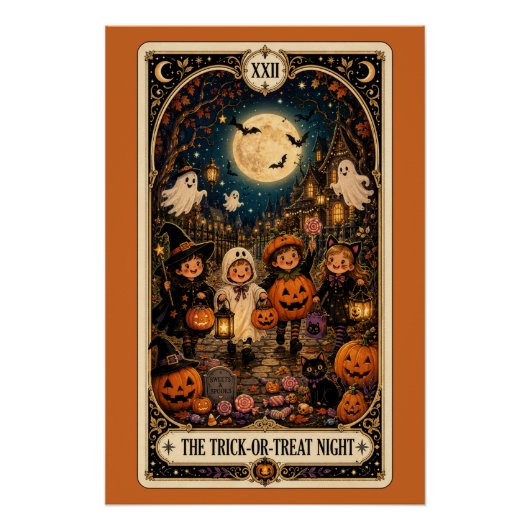 Gruseliges Tarot Poster (Vorderseite)