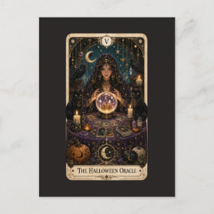 Gruseliges Tarot Postkarte