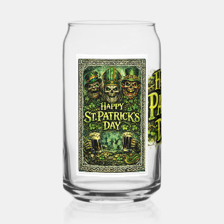 Gruseliges und dunkles St.-Patricks-Tag-Design Dosenglas