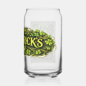 Gruseliges und dunkles St.-Patricks-Tag-Design Dosenglas (Rückseite)