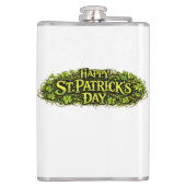 Gruseliges und dunkles St.-Patricks-Tag-Design Flachmann (Rückseite)