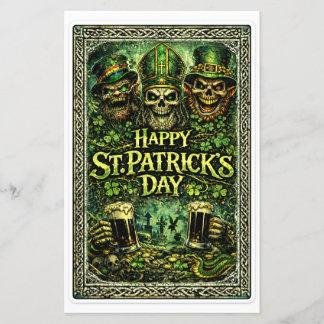 Gruseliges und dunkles St.-Patricks-Tag-Design Flyer