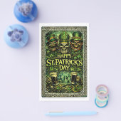 Gruseliges und dunkles St.-Patricks-Tag-Design Flyer (Einzeln)