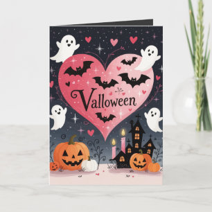 Gruseliges und sentimental Sternenlicht Valloween Karte