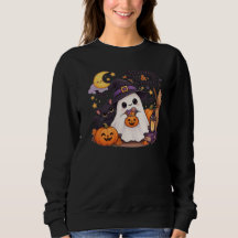 Gruseliges und süßes Halloween-Geister-Sweatshirt