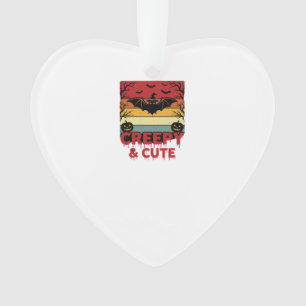 Gruseliges und Süßes Vintage-Fledermaus-Halloween Ornament