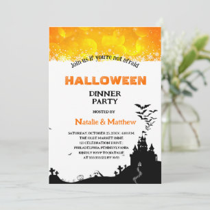 Gruseliges, verfluchtes, unheimliches Halloween-Ab Einladung