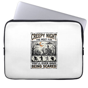 Gruseliges Vintage-Halloween-Horror-Shirt-Design_1 Laptopschutzhülle