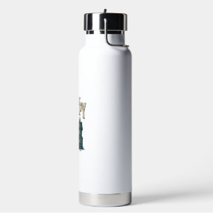 Gruseliges Vintage-Spukhaus Halloween Des Trinkflasche