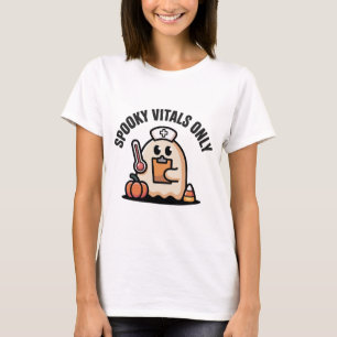 Gruseliges Vitals Only Gespenst Krankenschwester H T-Shirt
