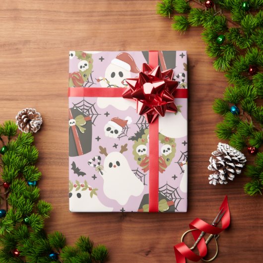 Gruseliges Weihnachten Geschenkpapier (Feiertagsgeschenk)