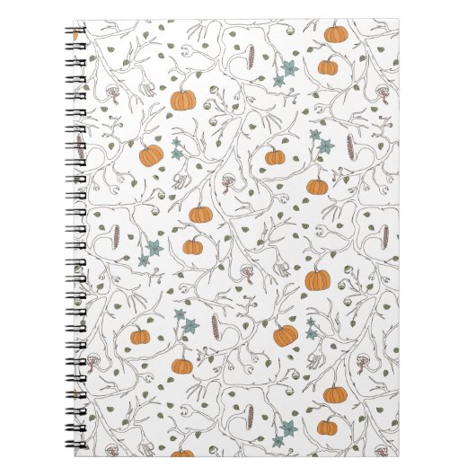 Gruseliges Weinmotiv für Halloween Notizblock (Vorderseite)