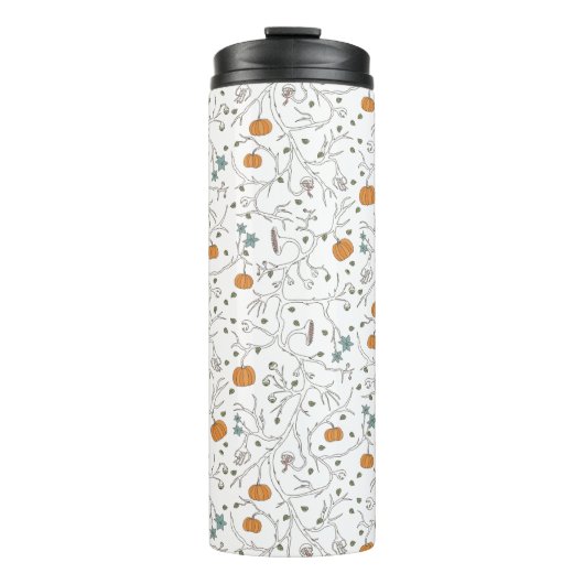 Gruseliges Weinmotiv für Halloween Thermosbecher (Vorderseite)