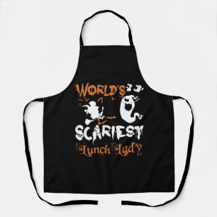 Gruseligste Schulköchin der Welt Halloween Schürze