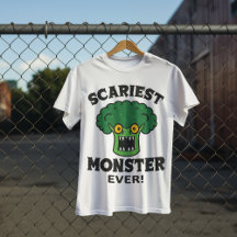 Gruseligstes Brokkoli-Monster Lustiges Halloween-D