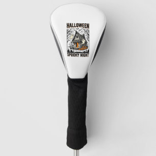 Gruselkabinen-Halloween-Kunst aus alten Zeiten für Golf Headcover
