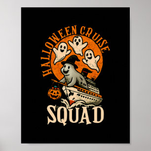 Gruselkreuzfahrt Halloween Kreuzfahrt Team Kostüm  Poster