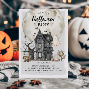Gruselparty für Kinder Halloween-Party Einladung