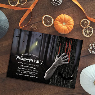 Gruselparty im Spukhaus Halloween Einladung