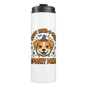 Gruselpfoten Halloween Hund Thermosbecher