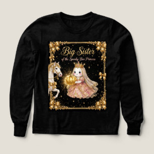 Gruselprinzessin-Shirt Schwarz 1. Geburtstag
