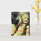 Gruselpuppe Karte (Gelbe Blume)