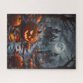 Gruselrätsel zu Halloween Puzzle (Horizontal)