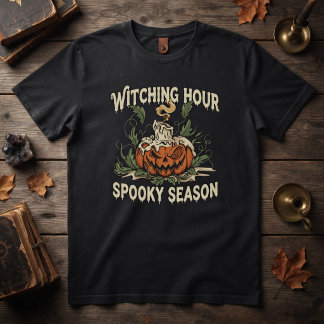 Gruselstunde Grusel-Saison Halloween-Kürbis T-Shirt