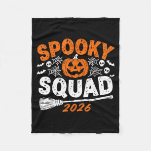 Gruseltruppe 2026 passende Halloween-Familie Fleecedecke