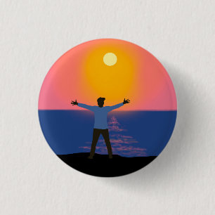Gruß an die Sonne Button
