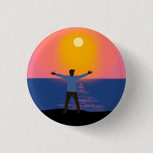 Gruß an die Sonne Button (Vorderseite)