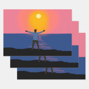 Gruß an die Sonne Geschenkpapier Set