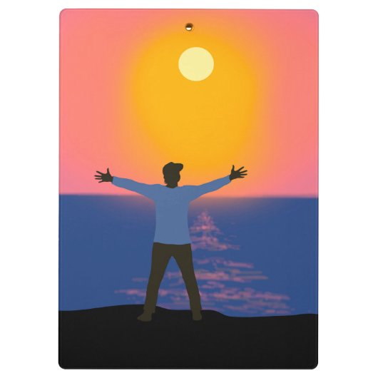 Gruß an die Sonne Klemmbrett (Rückseite)