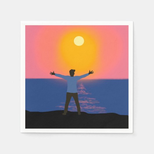 Gruß an die Sonne Serviette (Vorderseite)