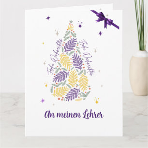 GRUSS AN LEHRER DEUTSCHE KARTE