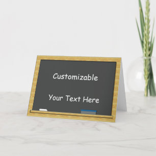 Gruß auf Blackboard - Anpassbar Karte